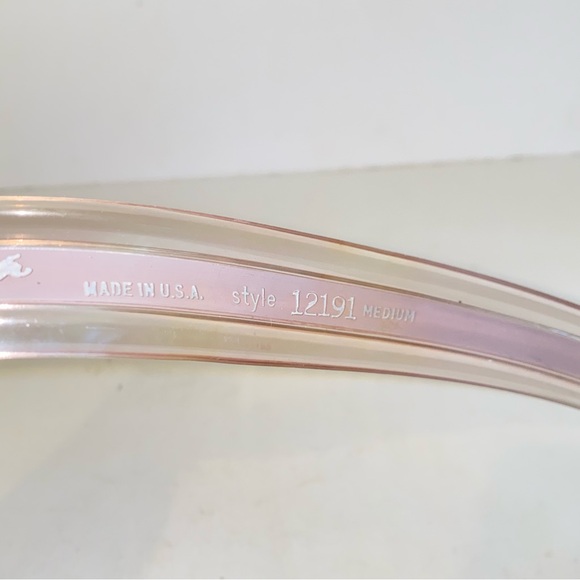 Vintage Omega Clear with Silver Stripe Jelly PVC Belt - Picture 9 of 9